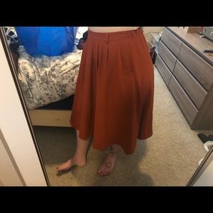 Burt Orange Skirt